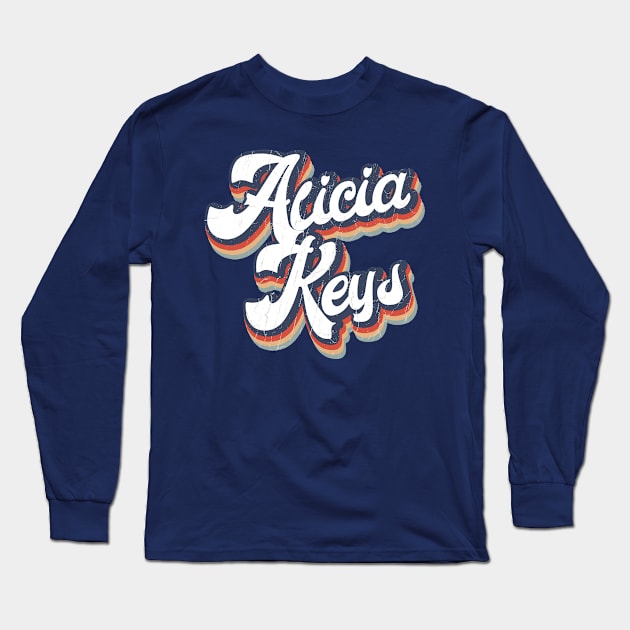 KakeanKerjoOffisial VintageColor Alicia Keys Long Sleeve T-Shirt by KakeanKerjoOffisial